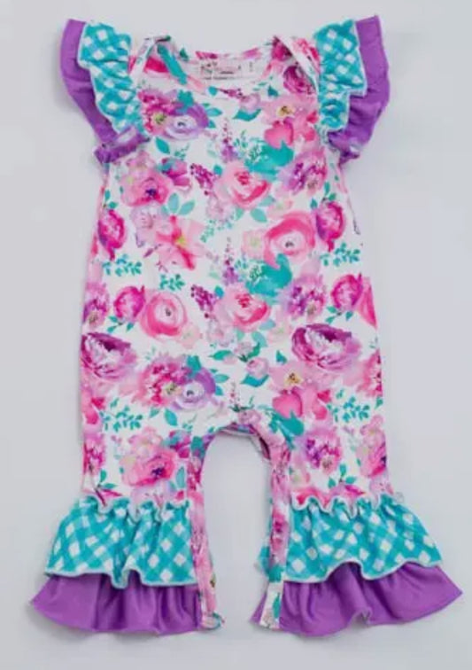 Orchid Floral Romper