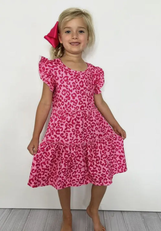 Pink Leopard Dress