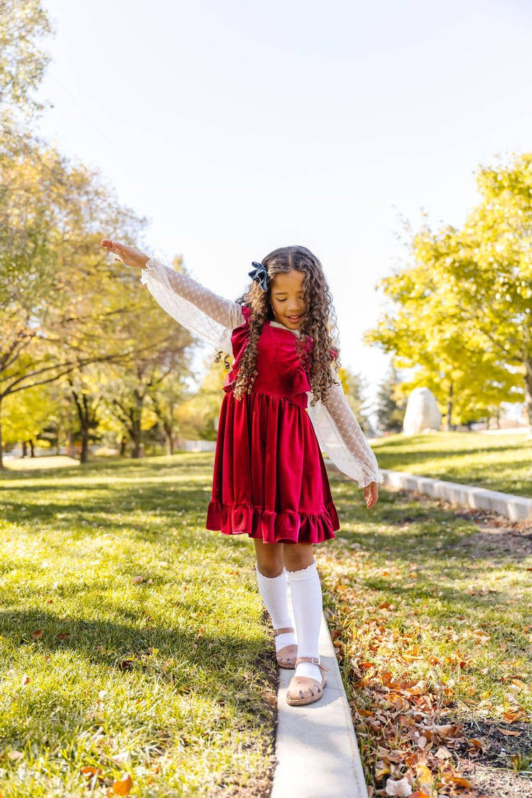 Raylin Ruby Velvet Dress