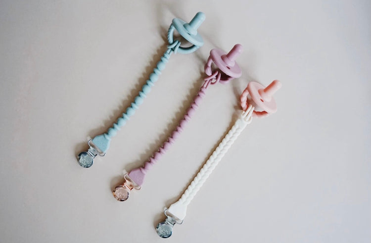 Sweetie Strap™ Silicone One-Piece Pacifier Clips